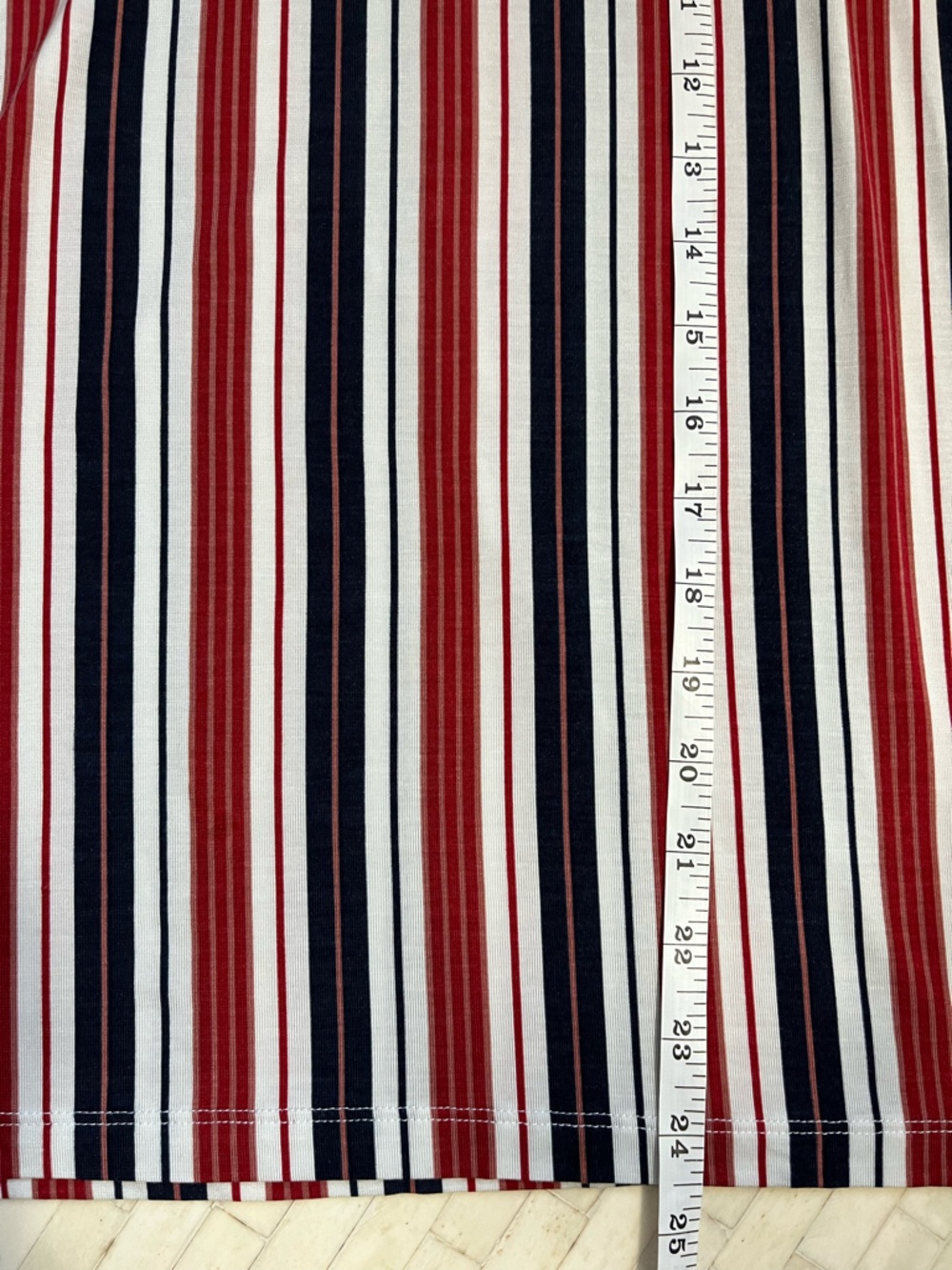 Tommy John Striped Modal Short-Sleeve Lounge Tee size Medium - Picture 4 of 5